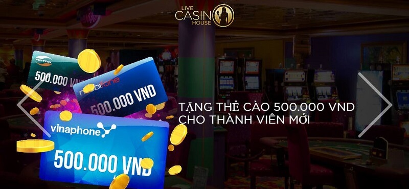 nhà cái Live Casino House là một cổng game bài